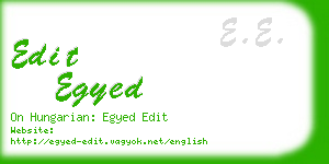 edit egyed business card